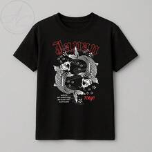 Cute And Delicate Japan Tokyo Geisha Landscape T-Shirt, Minimalist, Simple, Unisex, Men's And Women's, 100% Cotton, Premium Top Quality, Streetwear, New Release, Immediate Shipping, Various Colors!! - 72808-日本東京 - 查看 2