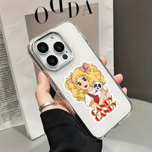 Funda para Teléfono - Funda de Teléfono con Diseño de Dibujos Animados de Caramelos, Compatible con los Modelos de 17, 16E, 16, 15, 14, 13, 12, 11 Pro,, X, XR, XSMAX, 8 y Plus, con una Cubierta Trasera Transparente de TPU Suave17  17promax - transparente - Ver 3
