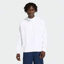 Adidas Originals 男士 P ESS 长袖 T 恤 针织无领 TKD6576