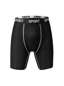 Men's 5 Packs Comfort Underwear: "IDXOEE" Print Elastic Waistband Soft High Stretch Durable Daily Boxer Briefs - Multicolor - View 2