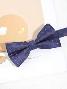 1件男士时尚优雅花卉条纹领结，适合商务、宴会、派对、婚礼、西装、正装等场合。 - 彩色 - 查看 5