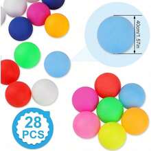 28 Pcs Ping Pong Balls, 40mm Table Tennis Balls, Ping Pong Balls For Game Or Arts - Multiple Colors - View 2
