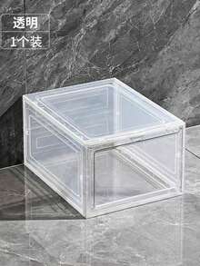 透明塑料鞋盒，鞋子展示柜，防尘防水收纳盒，加厚家用收纳整理盒 - 無色 - 查看 2