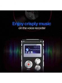 Mini Digital Voice Recorder, Suitable For Lecture Recording - Suitable For Students, Teachers, Journalists | Requires Adapter To Connect To Smartphone