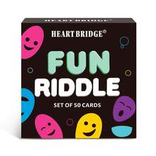 HEART BRIDGE 1pc Riddle Card Game, Tabletop Game, Brain Teaser Challenge, Party Interactive Mini Game, Gift For Friends On Halloween/Christmas/Thanksgiving, Perfect Game Night | 50 Cards - Multicolor - View 6
