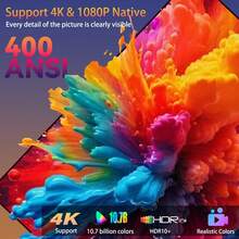 2026 New Flagship Model 4K Ultra HD Smart Dual-Screen Projector With WiFi 6, Intelligent Chip For Fast Response, Designed For Users Seeking High-Quality Visual Experience. Auto Focus And Correction, Smart Obstacle Avoidance: Automatically Identifies Obstacles And Adjusts Image, Native 1080P For Immersive Viewing. Compact And Stylish Design To Enhance Home Tech Aesthetics! - White - View 9