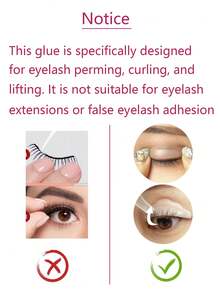 1pc 6ml Eyelash Lift Glue, Strong Adhesive Eyelash Lifting Glue, Eyelash & Eyebrow Curling Gel, Water-Soluble - Clear - View 13
