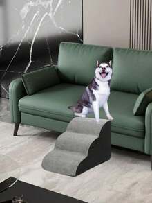 1pc Plush Warm Pet Stair Ramp, Elderly/Small Dog Assistance Ladder, Protect Every Step, Easy Up And Down, Love Lasts Longer. Sofa Bed Dog Steps, Washable Sponge Stair For Sofa, Bed, Teddy, Small, Elderly Cats And Dogs - Multicolor - View 11