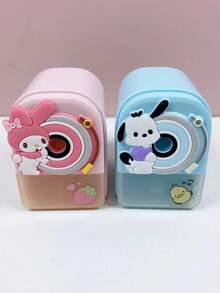 Sanrio 1pc Sanliou Cartoon Manual Pencil Sharpener, Automatic Lead In Hand Cranked Portable Pencil Sharpener - Multicolor - View 4