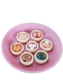 إكسسوارات راتنجية يدوية الصنع، ألعاب دمى منزلية مصغرة، ديكور منظر طبيعي مصغر، ألعاب طعام واقعية مصغرة (مجموعة عشوائية) - متعدد الألوان - مشاهدة 5