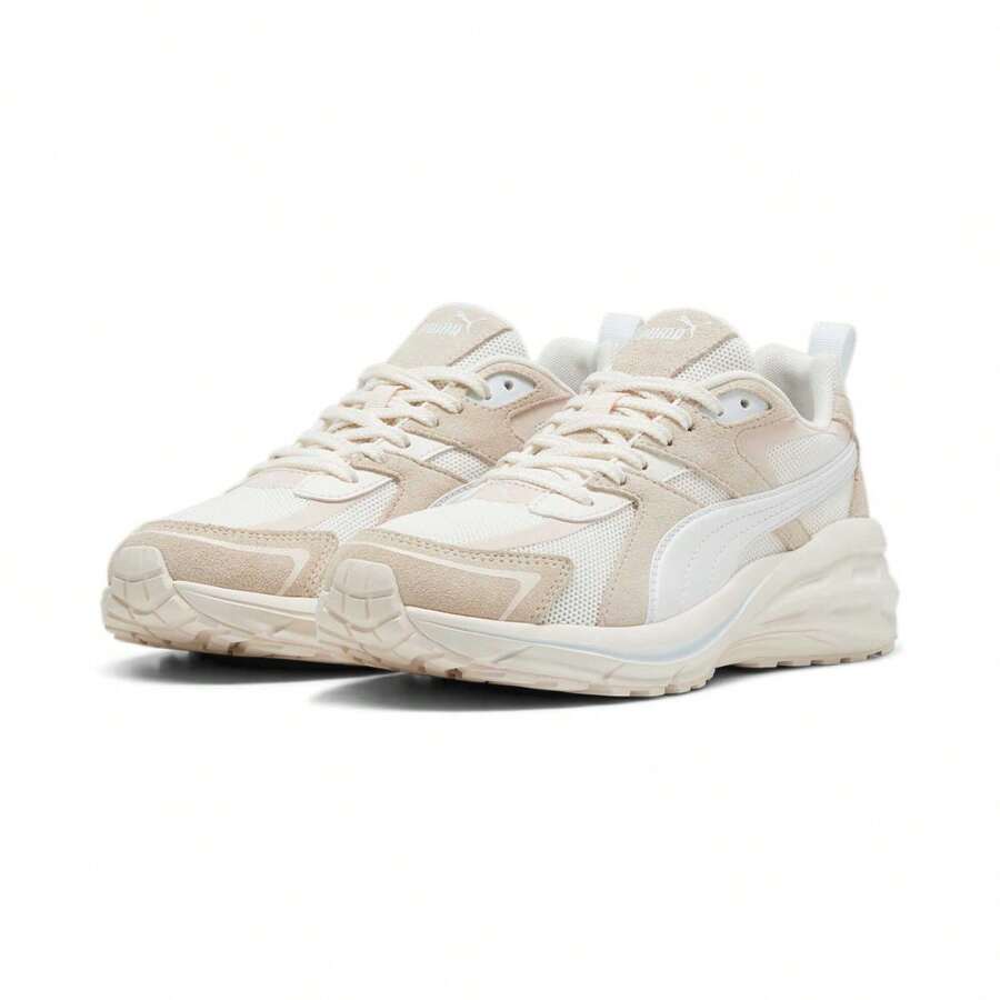 Puma 透气轻便休闲运动鞋，男女通用复古厚底运动鞋 39529507 - 彪馬白-杏仁糖色 - 查看 1