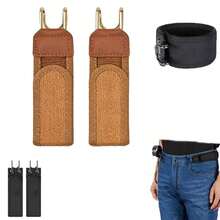 1pc Elastic Waist Belt, Unisex Metal Hook Buckle Stretchy Waistband, Comfortable & Easy To Use, Gift For Men (Not A Pair) - Multicolor - View 11