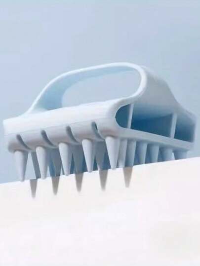 Silicone Shampoo Massage Brush - Wide Soft Teeth Design For Wet & Dry Hair, Ergonomic Handle, Alcohol-Free Scalp Cleansing Brush, Suitable For All Hair Types, Battery-Free, Hair Growth Stimulating Scalp Massager, Durable Silicone Material