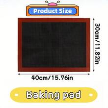 2/4PCS Heat Resistant Silicone Baking Mat, Breathable Mesh Non-Stick Oven Liner, Reusable Baking Sheet Pad, Macaron Cookie Pizza Bread Baking Mat, Home Baking Tool, Heat Resistant Easy Clean, Even Heating Ventilation, Fits Oven Tray, DIY Cookie Pastry Cake Making, Kitchen Baking Dedicated Silicone Mat, Replace Parchment Paper, Material, Essential Baking Accessory For Baking Enthusiasts - Multicolor - View 3