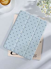 Polka Dot & Minimalist Pattern Tablet Protective Case, Compatible With IPad 9.7/10.2/10.5/10.9/12.9/Pro 11 (10th Gen), Galaxy Tab S6 Lite 10.4", Kindle Paperwhite 12th Gen (2024), Kindle 11th Gen (2022), Offers Soft Shock-Proof Protection, Supports Smart Stand/Auto Wake/Sleep Function - 多色-7 - 查看 2