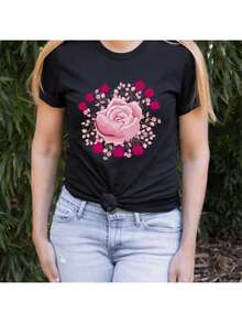 Women T-Shirts - Black - View 1