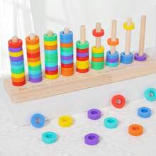 Children's Wooden Fruit Beaded Abacus, Early Education Intellectual Math Toy, Made Of Solid Wood, Smoothly Sanded Without Splinters, Integrates Cognition, Counting, And Manual Ability Cultivation, The Best Choice For Birthday And Festival Gifts - Multicolor - View 13