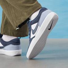 Nike Giày thể thao đế dày mới dành cho nam, giày cổ thấp kiểu dáng thường ngày. - Xanh hoàng gia/Xám - Xem 3