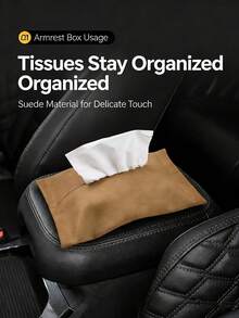 汽车座椅靠背悬挂式纸巾盒，多功能收纳袋，遮阳板纸巾架，男女通用便携式（黑色、红色、米色、灰色） - A - 查看 5