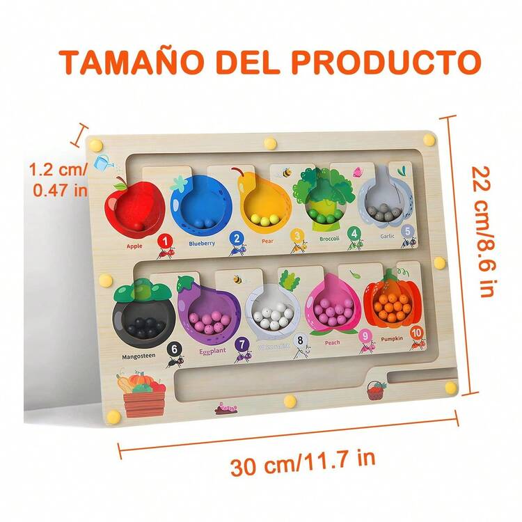 TendenciaLaberinto Juguetes Montessori Didácticos Para 3-5 NiñosCalidad premium - Multicolor - Añade 2