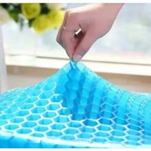 Gel Seat Cushion, Egg Honeycomb Shape, Orthopedic, Anti-Decubitus Coccyx - 藍色 - 查看 4