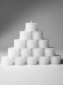 arcanjo velas Box With 16 White Decorative/Floating Candles - trắng - Xem 2