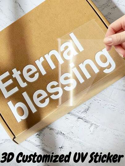 Customized UV Transfer Stickers - Round, Square, Rectangular, Multiple Sizes, Customizable Images And Text, Hollow Design, Mixed Colors, Personalized - Suitable For Water Bottles, Coffee Cups, Gift Boxes - Perfect Gift Stickers, Customized Images, Logos, Personalized Logos, 3D Transparent Stickers