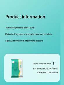 5pcs/Pack Luxury Disposable Thick Towels, 70gsm Soft Non-Woven Fabric, Individually Packaged, 50x100cm, Suitable For Travel, Gym And Outdoor Use - White - View 2