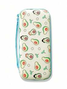 1pc Kiwi Lemon Fruit Design Carrying Case, Sweet Fruit Series Switch Storage Bag