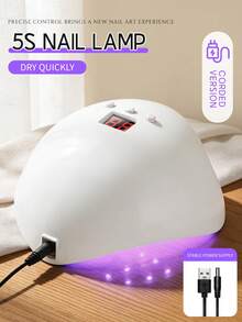 XEIJAYI 1pc White UV LED Nail Lamp, 12 LED Bulbs, Professional Nail Dryer, Gel Polish Curing Lamp With 3 Timer Settings - White - View 10