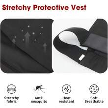 1pc Black Horse Riding Vest, High Elasticity Anti-Friction Horse Riding Gear, Horse Fly Repellent Elastic Vest