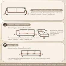 Gugxiom Cubre Sillones Ajustables Antideslizante Lavable A Máquina Cubre Sofa Protector Antiarañazos de Gatos Cubre Salas esquineras en L Gris Claro 180 * 260cm - Gris Claro - Ver 6
