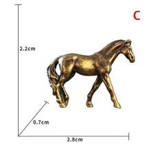 4pcs High Quality Copper-Color Mini Horse Figurines - Micro-Carved Crafts, Room Decor Horse Sculptures | Copper Surface - Moss Terrarium Fish Tank Micro Landscape Decorations - Multicolor - View 10