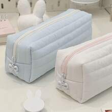 Hộp bút màu kem dễ thương, dung tích lớn, di động, đa chức năng, túi đựng văn phòng phẩm, quà tặng cho học sinh. - Nhiều màu - Xem 8