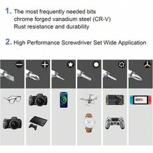 VCELINK 45-In-1 Magnetic Precision Screwdriver Set With 42 Bits & Tweezers Extension Shaft - Mini Small Screwdriver Kit Suitable For PC, Phone, Laptop Repair, Electronics, Smartphones, Tablets, Devices - Professional Kit - Blue - View 6