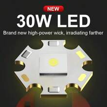 680,000流明超亮LED头灯，可充电，远射程，适用于钓鱼、露营，18650电池，防水手电筒 - 黑色 - 查看 5