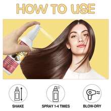 WOZUTUNT Heat Protectant Spray For Hair - Coconut- Thermal Protector Spray - Paraben &Amp; Dye Free Travel Size - 3.4fl Oz - MàuB - Xem 7