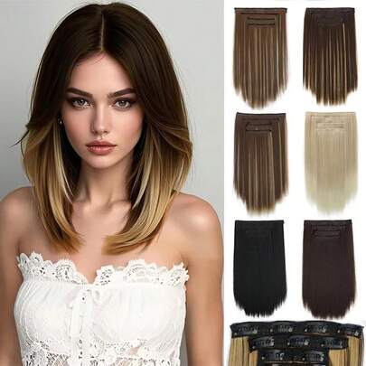 Bộ 4 phụ kiện tóc thẳng tối giản và đa năng