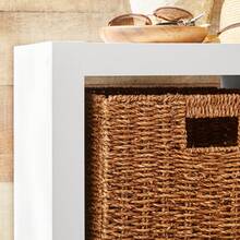 White Texture 2 Cube Storage Organizer, Storage Cabinet Mueble De Sala Cabinets For Home Organization - Màu trắng có vân - Xem 5