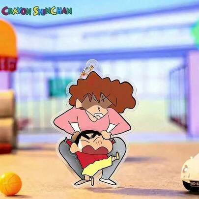 Crayon Shin-Chan "Angry Misae" Keychain | Cute Cartoon Bag Charm Pendant | Diverse Adorable Designs, Exquisite Patterns, Fun Quirky Style | Upgraded Thickened Material | Multi-Scene Use | Perfect Holiday Gift For Friends, Family & Lover | Ideal For New Year & Valentine's Day