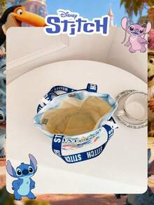 Disney 迪士尼官方授权儿童单件装缝线图案手提包，可爱卡通水桶包，轻便单肩包，可调节肩带斜挎包，适合男孩/女孩/学生，日常/购物/上学皆宜 - 藍色 - 查看 6