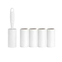 1/12件装家用粘毛滚筒刷，可重复使用衣物清洁刷，粘毛纸掸，适用于宠物毛发、衣物、家具（白色手柄） - 白色 - 查看 16