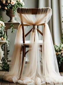 1/2-częściowa duża biała zasłona ślubna w kształcie łuku, lekka i zwiewna, szyfonowa, odpowiednia na romantyczne ceremonie, przyjęcia, imprezy, tła sceniczne, nowoczesne dekoracje z poliestru, przyjęcia urodzinowe, wesela, fotobudki, prezenty letnie, plaże, powrót do szkoły, artykuły szkolne, wystrój sali i wiele innych - Szampan - Zobacz 7