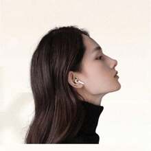 2026 New Fashion In-Ear Bluetooth Headphones, Leather-Feel Compact Design, Long Battery Life, Universal Microphone Earphones Compatible With All Smartphones - Multicolor - View 3