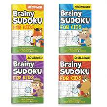 进阶数字逻辑网格练习册，四种技能训练计划（3-6岁、6-9岁、9-12岁、12岁以上），旨在通过简单的书写页面，帮助孩子提高专注力、计划能力和模式识别能力，方便日常练习。 - 益智數獨 - 查看 10