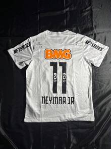 2012 2013 Santos Home Retro No.11  Short Sleeved Football Shirt Soccer Jersey - White - View 1
