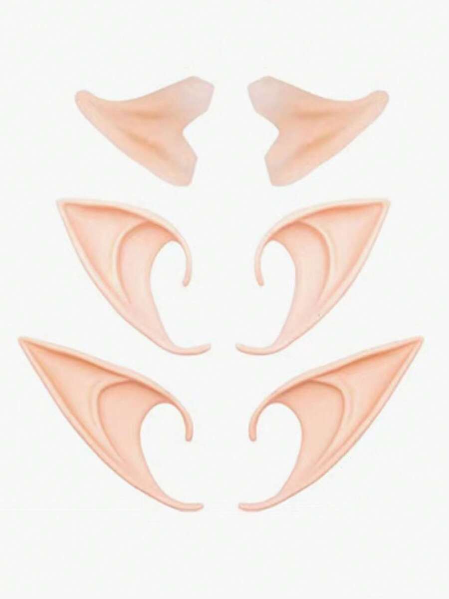 Silicone Fairy Ears, Cosplay Angel Ear Prosthetics, Perfect For Masquerade Balls And Parties - Multicolor - View 1