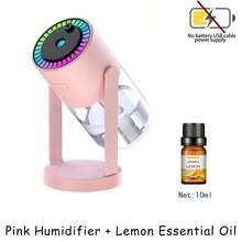 Máy tạo ẩm và khuếch tán tinh dầu mini 280ml kèm máy chiếu bầu trời sao xoay, món quà hoàn hảo cho phòng ngủ, văn phòng, không gian cá nhân, sử dụng nguồn USB. - Nhiều màu - Xem 22