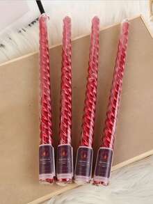 8支/套 法式螺旋蜡烛,锥形长蜡烛,适用于餐厅、酒店、客厅、卧室。浪漫晚餐套装及婚礼装饰,派对及家居装饰烛台,无烟无味烛光晚餐烛台,餐厅装饰,摆件(6种颜色可选),生日及毕业礼物。 - 彩色 - 查看 5