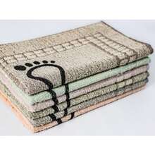 Toalha de Piso Pezinho – Kit com 5 Unidades | 100% Algodão - 45x70cm | Conforto e Qualidade - Cores Sortidas - Visão 5